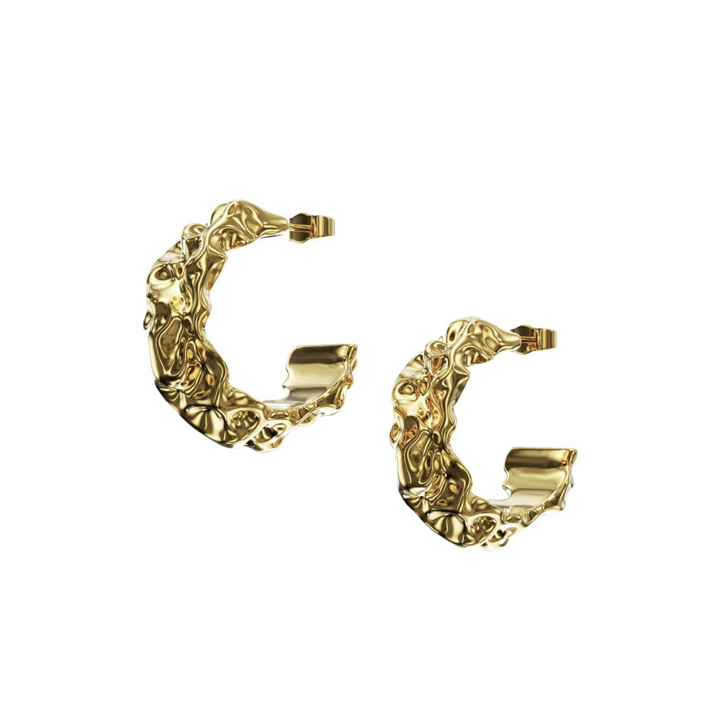 Lithic Earrings Gold