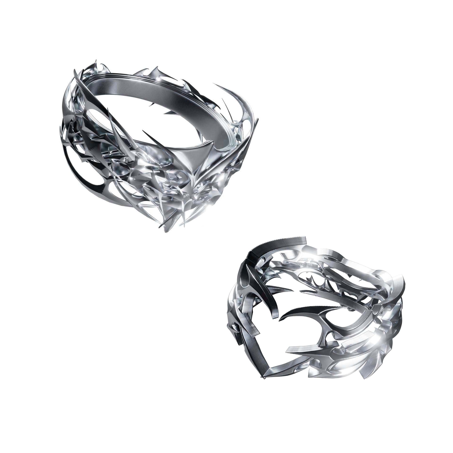 Tribal x Digital Amoris Rings Stack