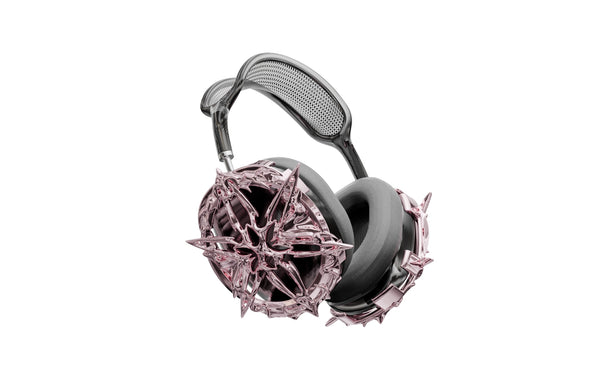 Crystalline Airpods Max Attachments (Chrome Pink) – Posthuman Lab
