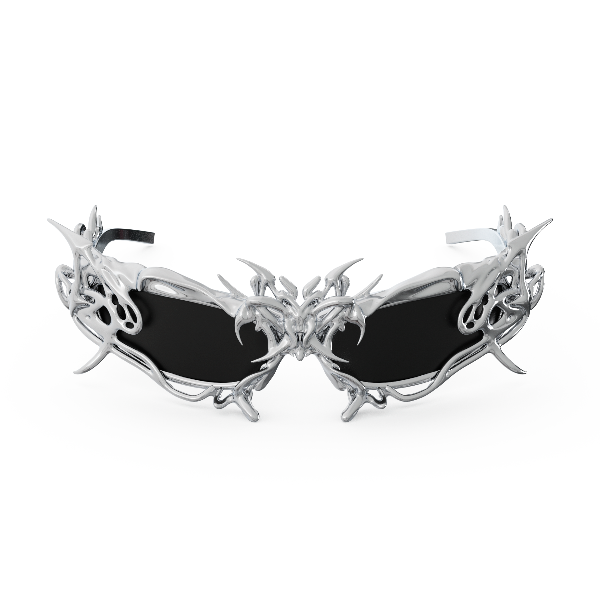 Dystopian Verge Glasses (Chrome)