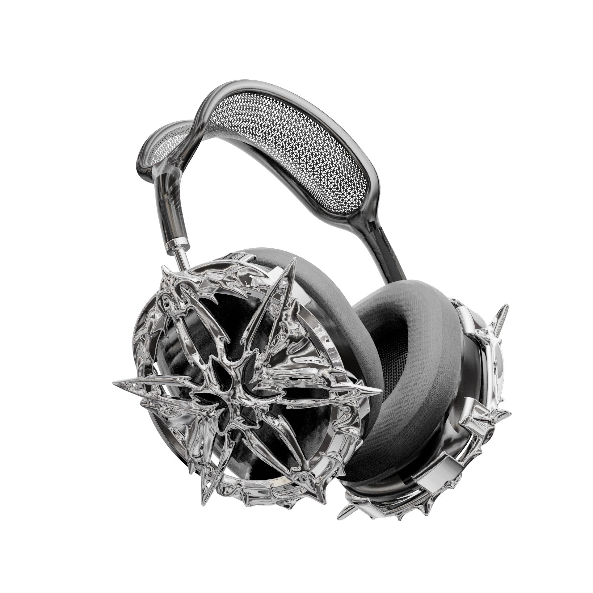 Crystalline Airpods Max Attachments (Chrome)